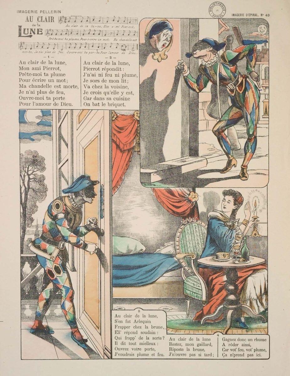 AU CLAIR / de la / LUNE (titre inscrit)