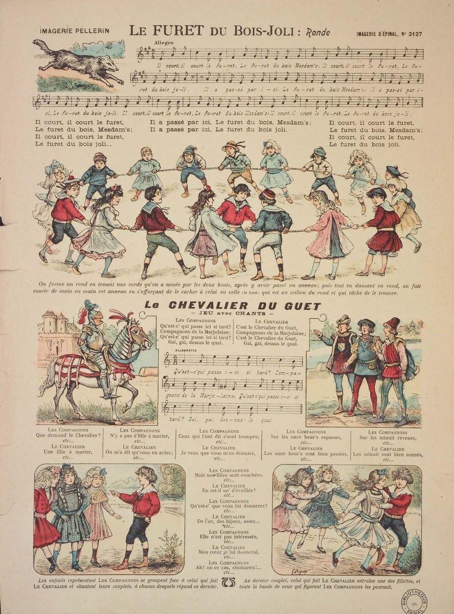 LE FURET DU BOIS-JOLI : Ronde / Le CHEVALIER DU GUET / - JEU avec CHANTS - (titre inscrit)