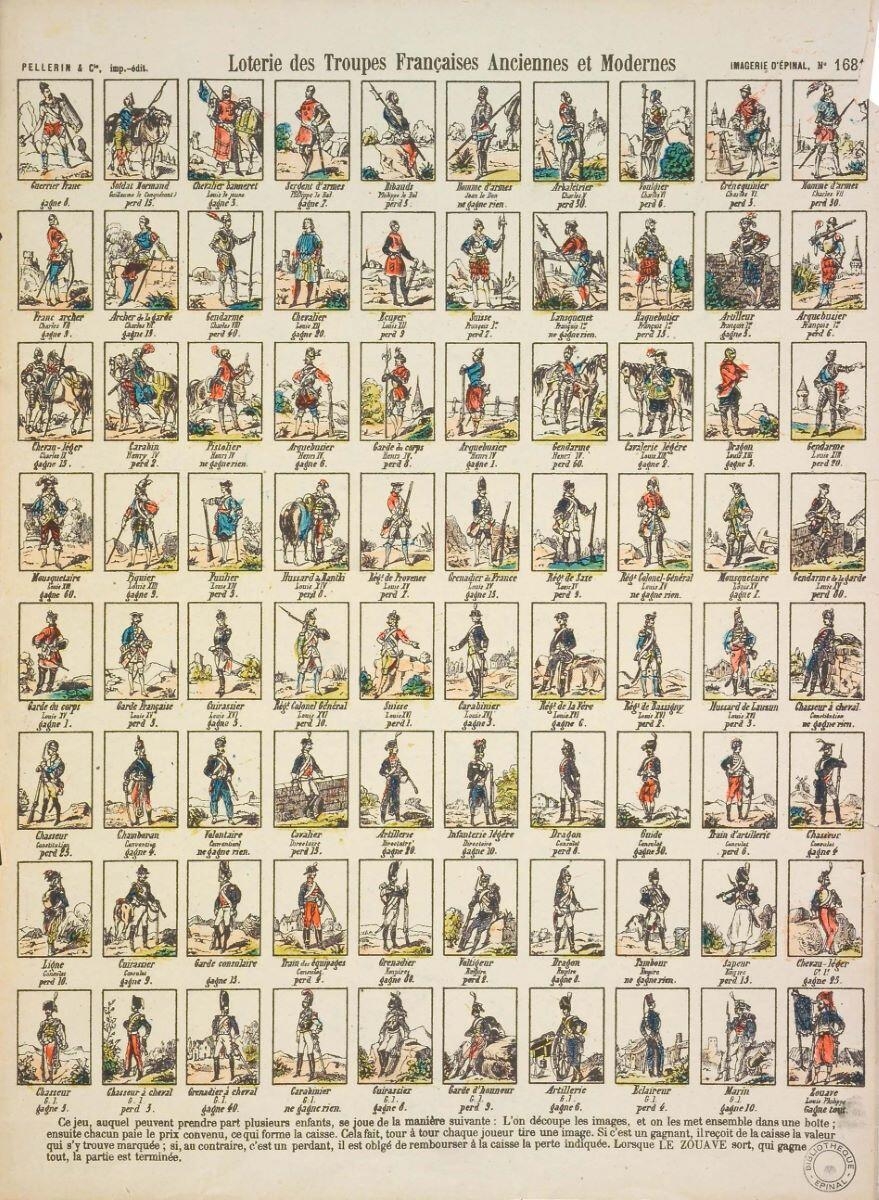 Loterie des Troupes Françaises Anciennes et Modernes (titre inscrit)