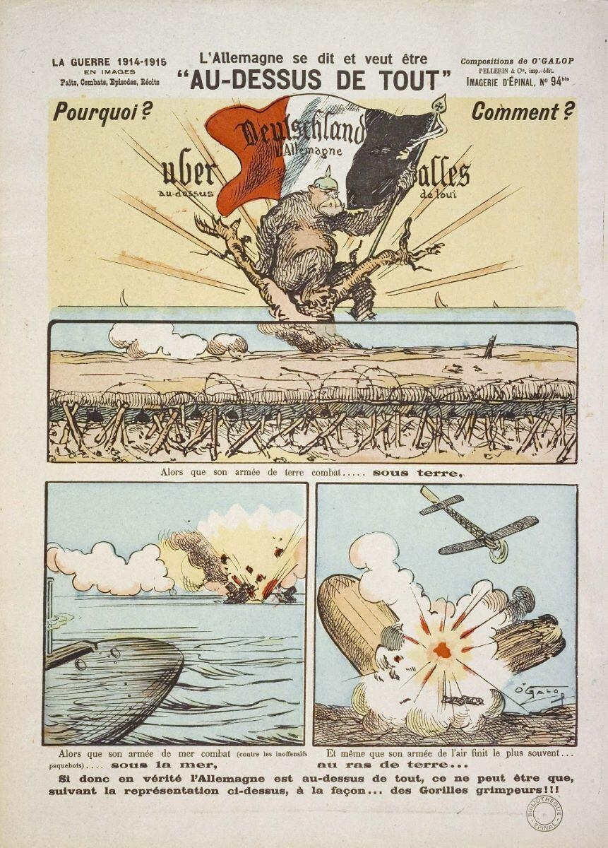 L’Allemagne se dit et veut être / “AU-DESSUS DE TOUT” (titre inscrit)