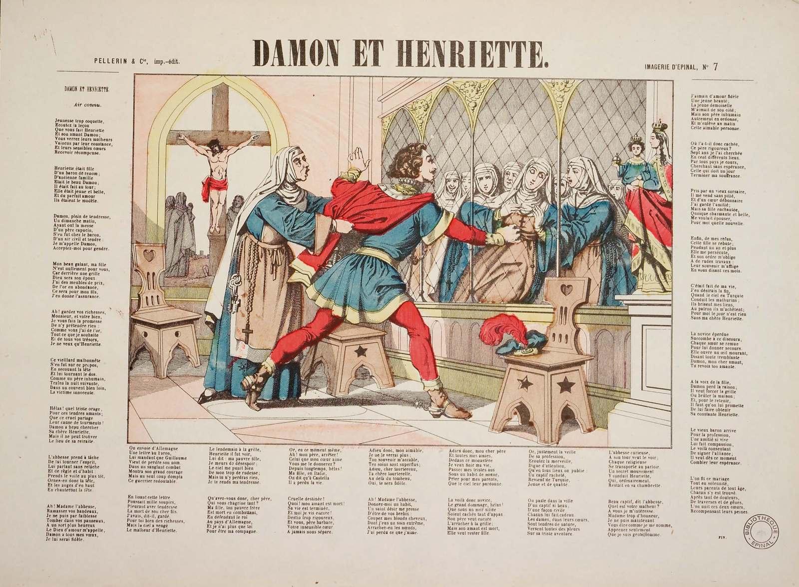 DAMON ET HENRIETTE. (titre inscrit)