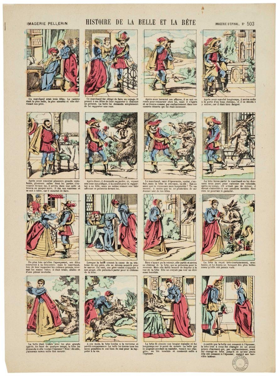 HISTOIRE DE LA BELLE ET LA BETE. (titre inscrit)