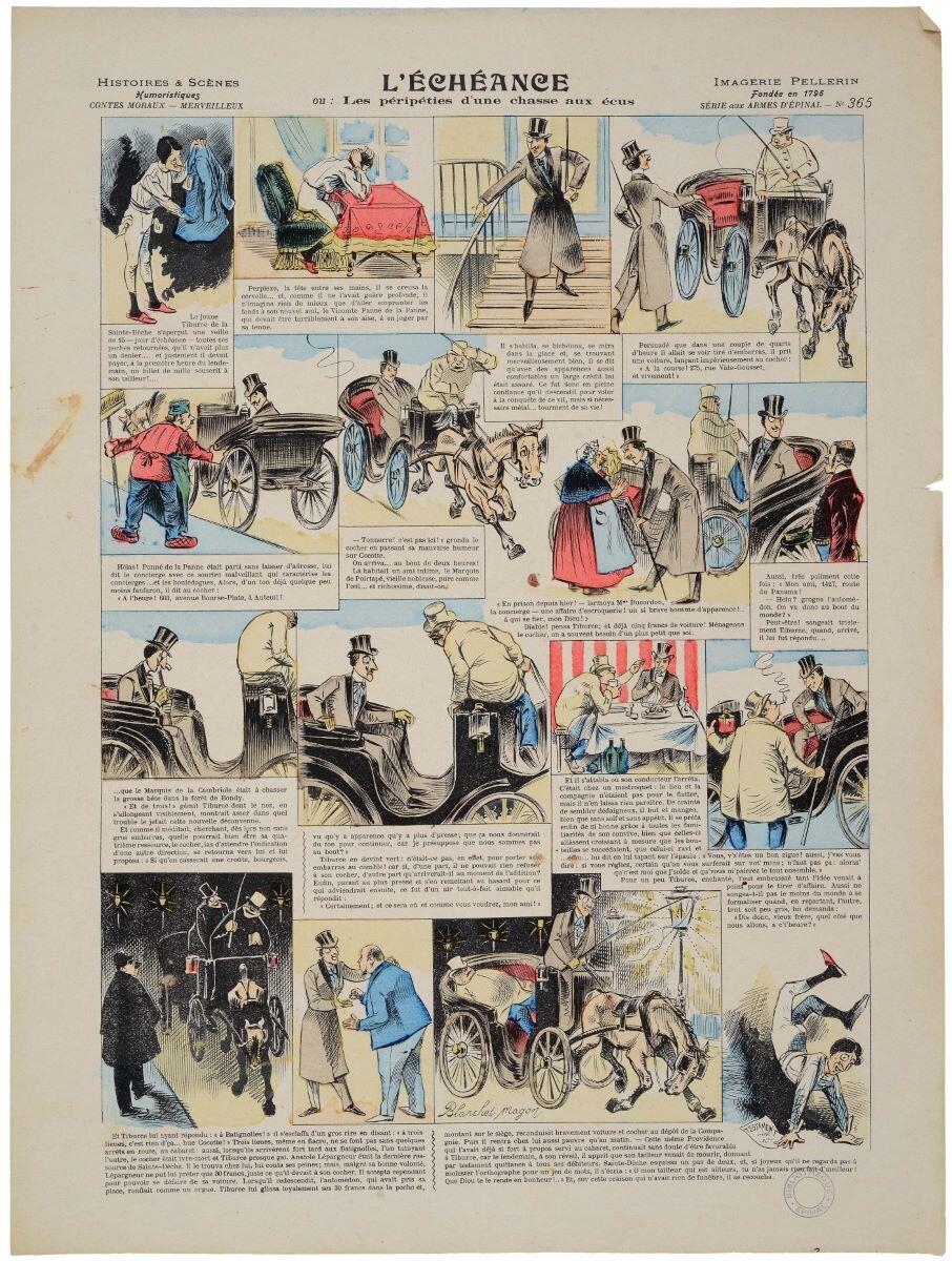 L'ÉCHÉANCE / ou : Les péripéties d'une chasse aux écus (titre inscrit)