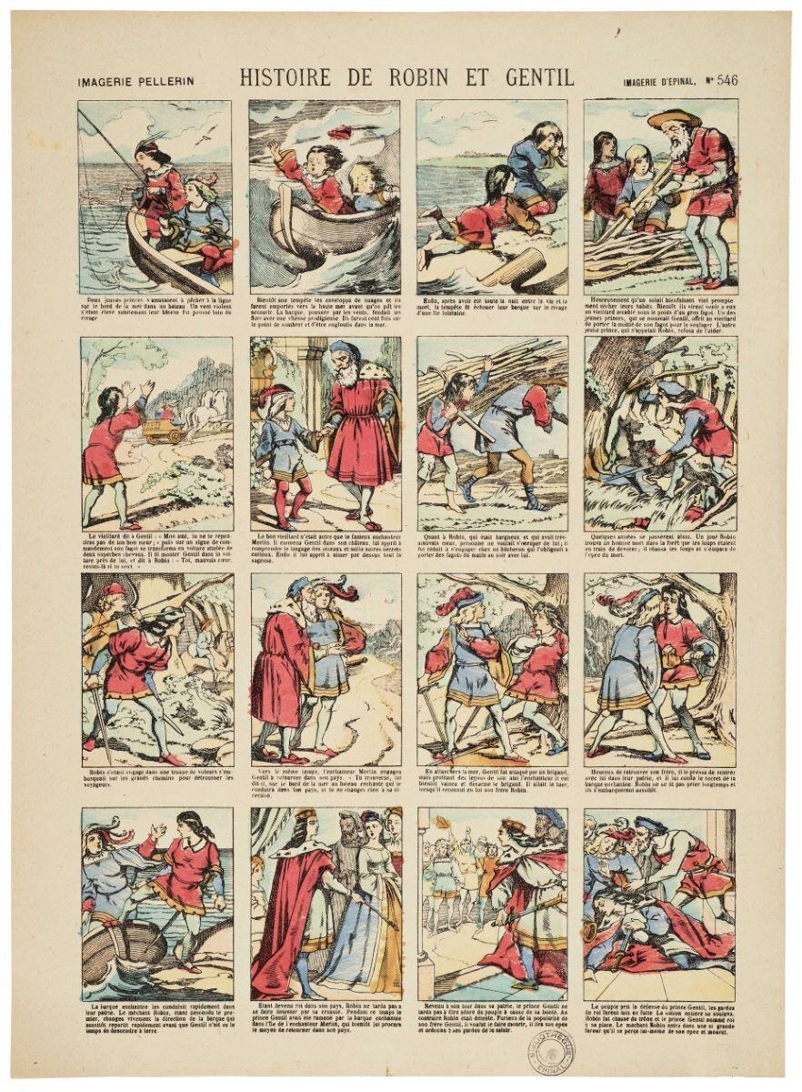 HISTOIRE DE ROBIN ET GENTIL  (titre inscrit)