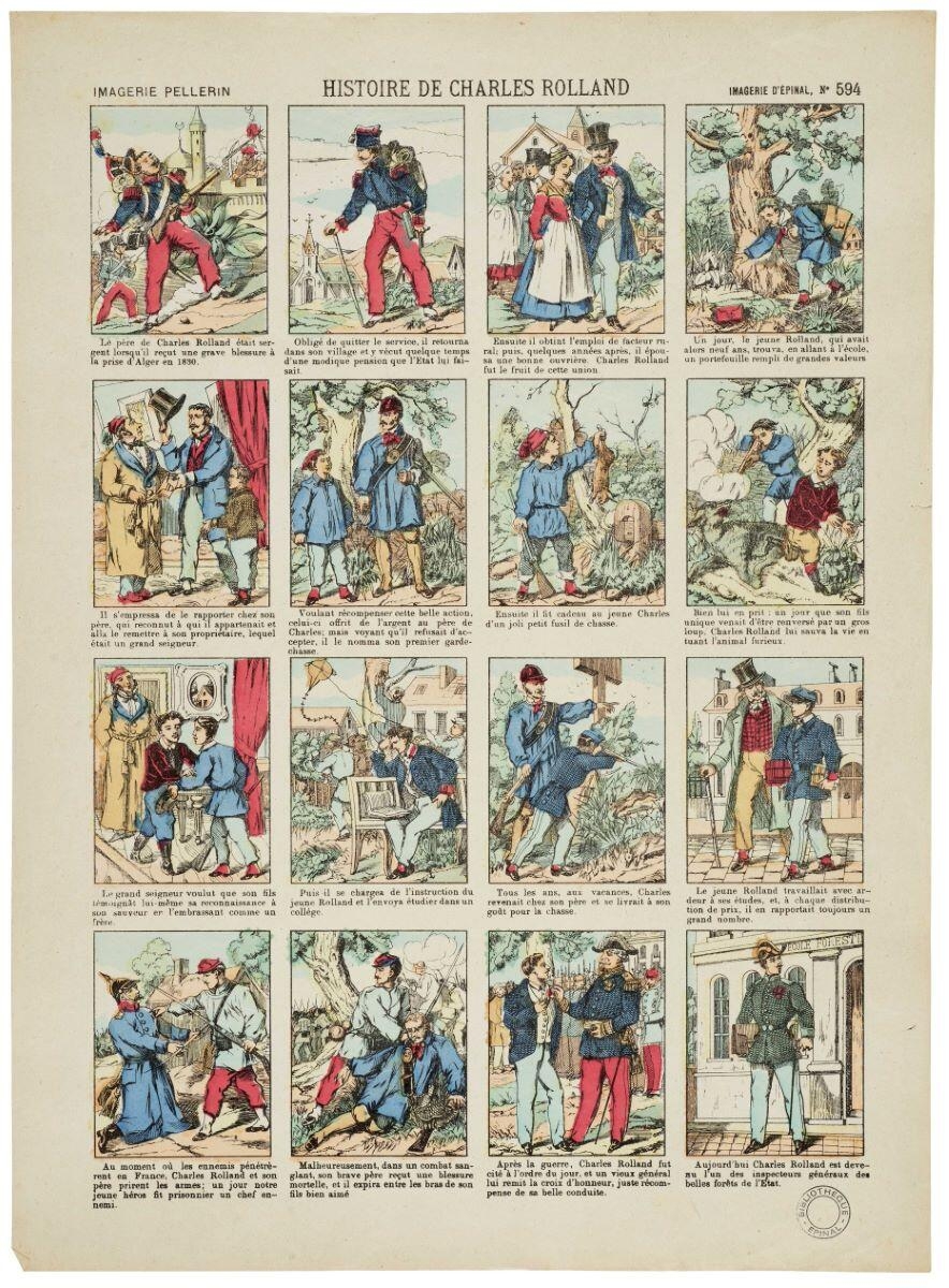 HISTOIRE DE CHARLES ROLLAND (titre inscrit)