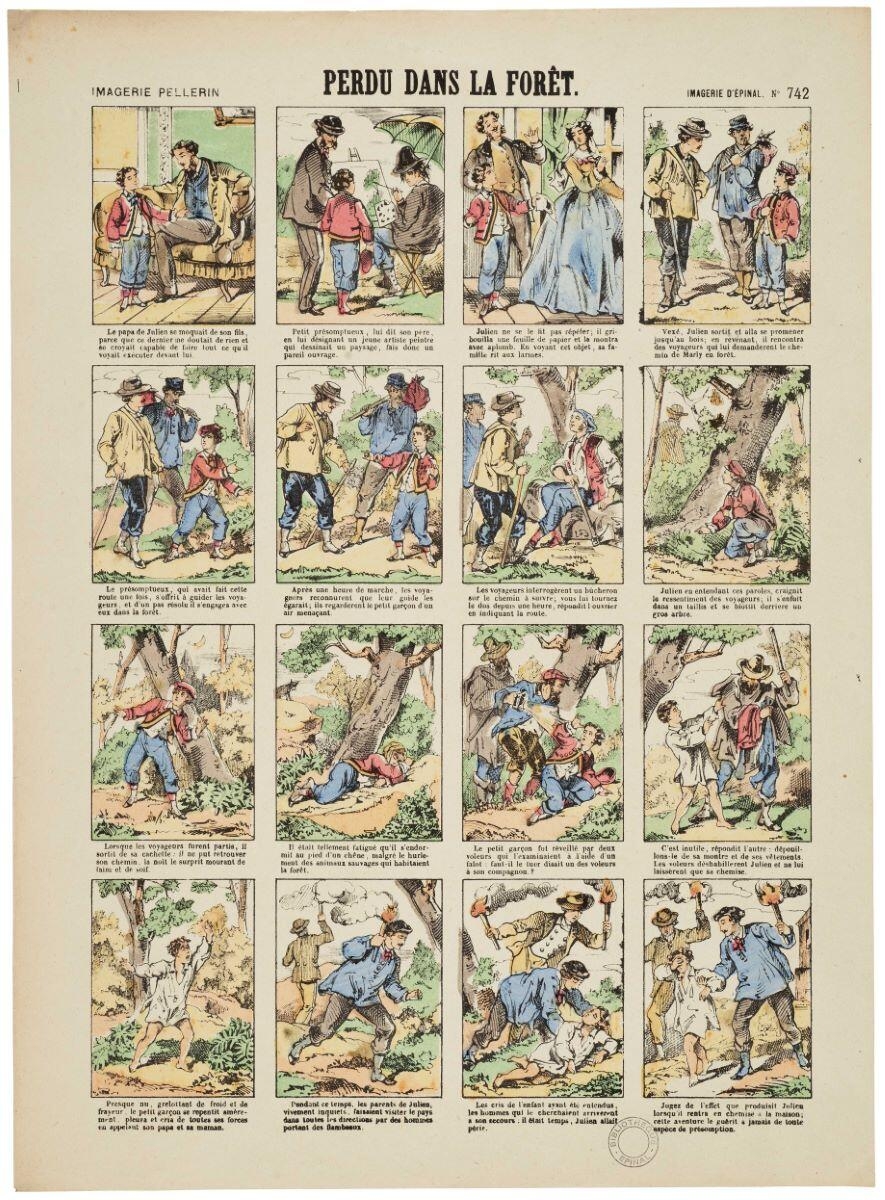 PERDU DANS LA FORÊT. (titre inscrit)
