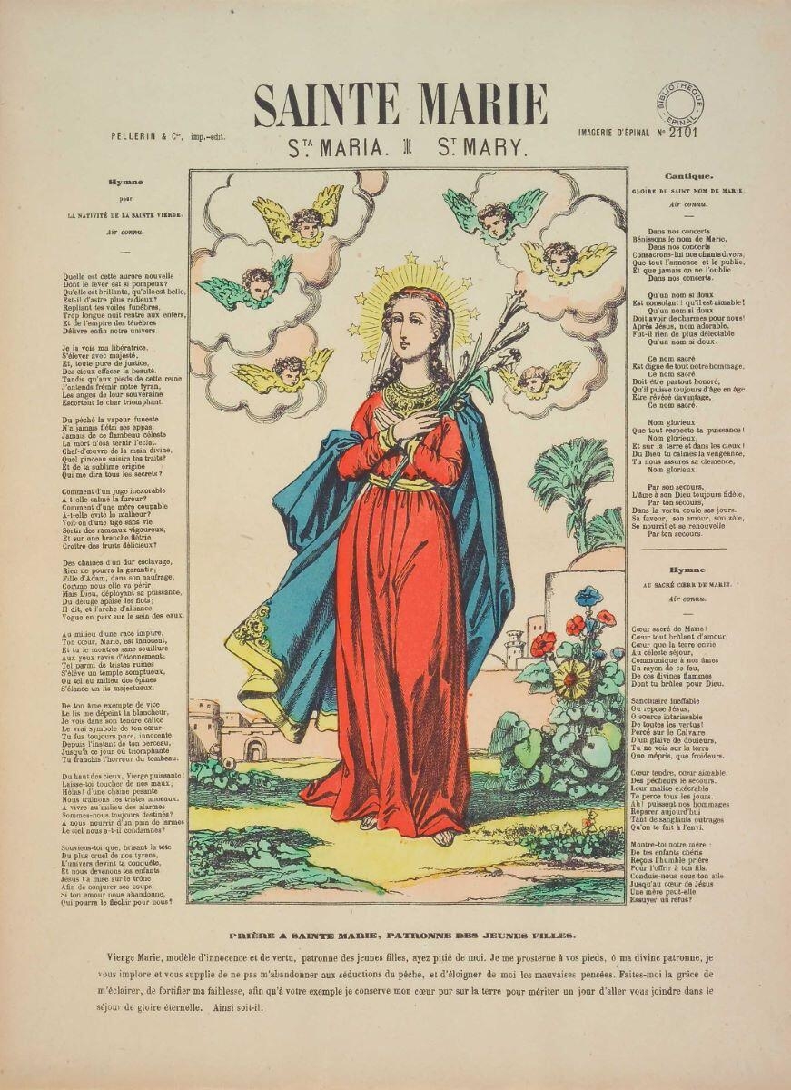 SAINTE MARIE (titre inscrit, it.,angl.)