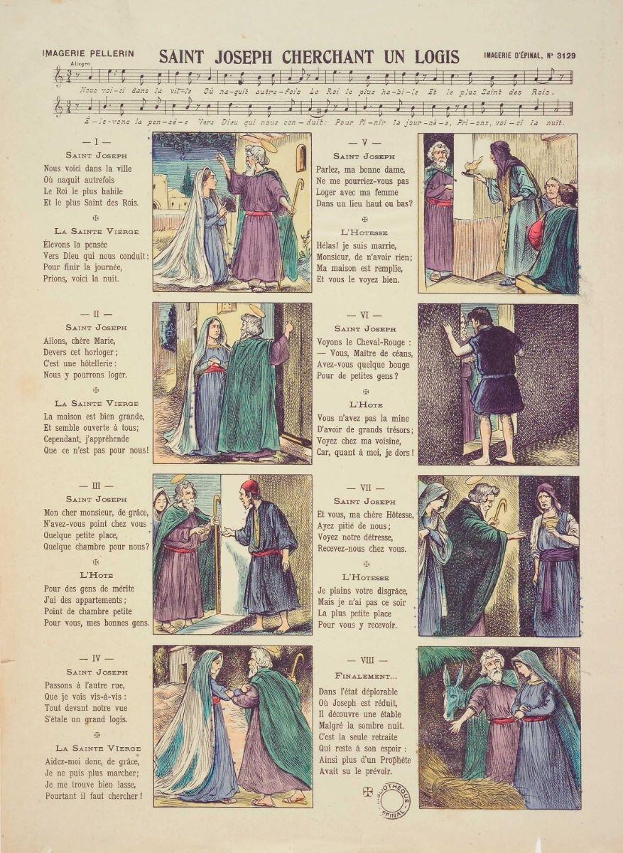 SAINT JOSEPH CHERCHANT UN LOGIS (titre inscrit)