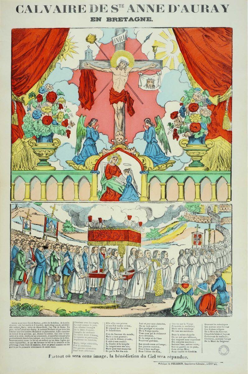 CALVAIRE DE STE ANNE D'AURAY / EN BRETAGNE. (titre inscrit)
