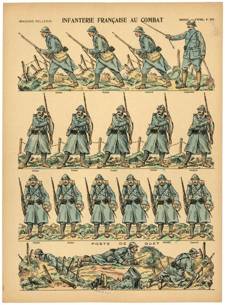 INFANTERIE FRANÇAISE AU COMBAT (titre inscrit)