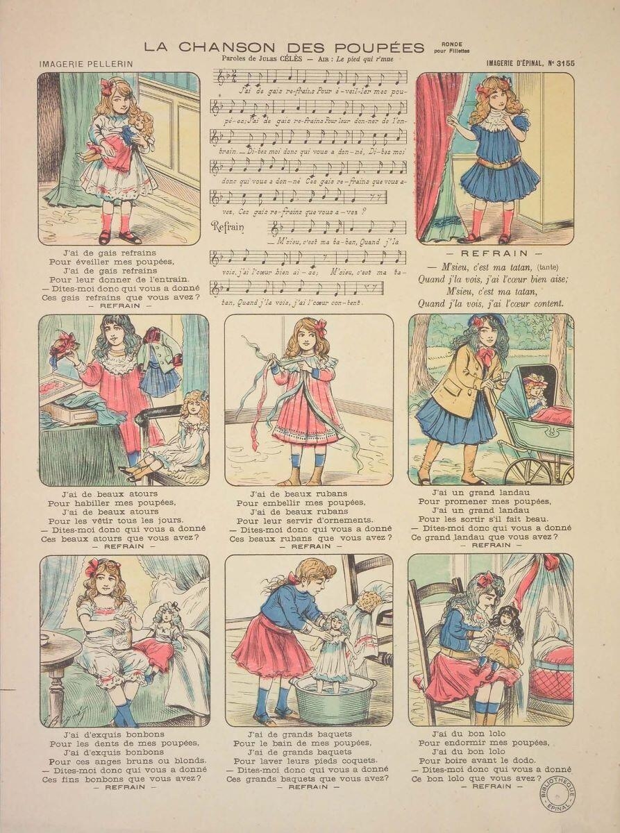 LA CHANSON DES POUPÉES / RONDE / pour fillettes (titre inscrit)