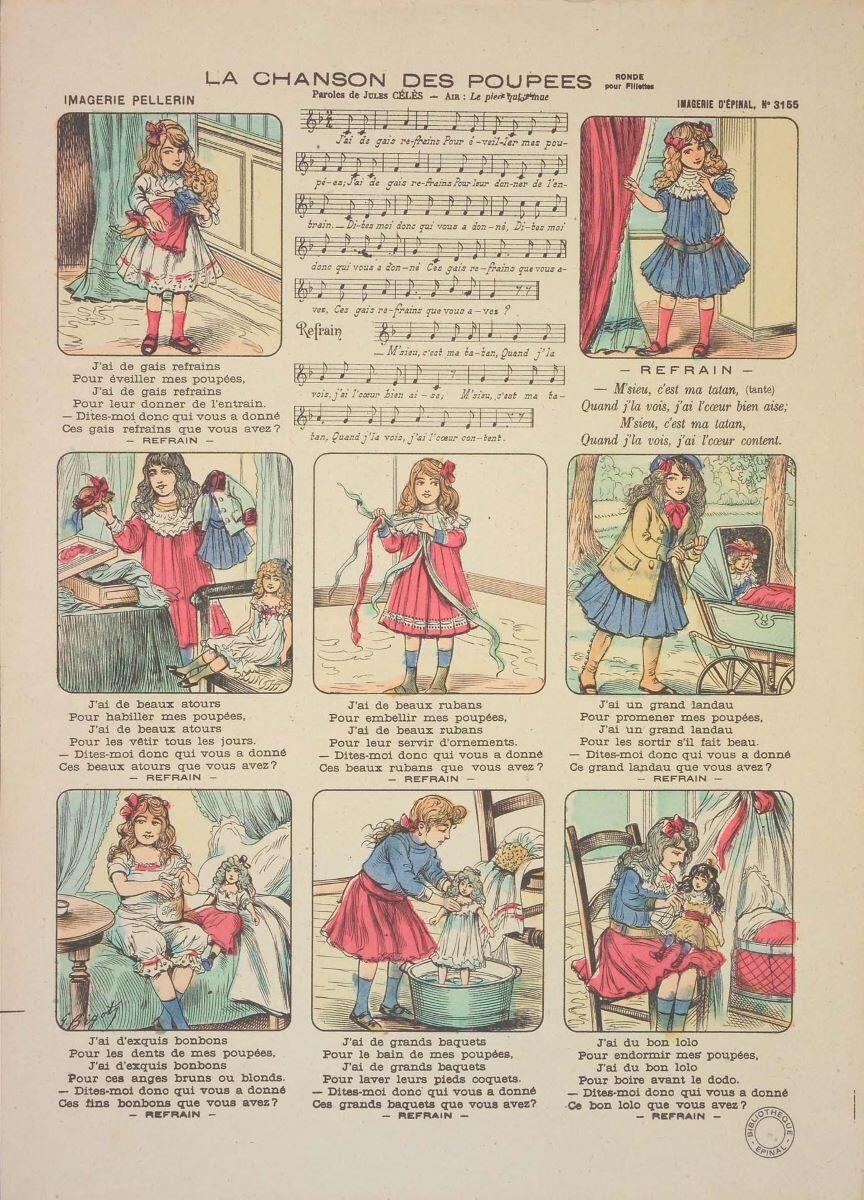 LA CHANSON DES POUPÉES / RONDE / pour fillettes (titre inscrit)