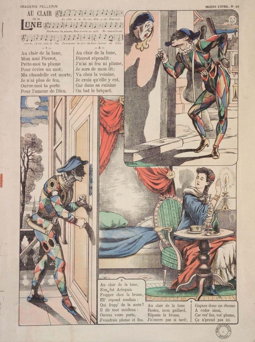 AU CLAIR / de la / LUNE (titre inscrit)