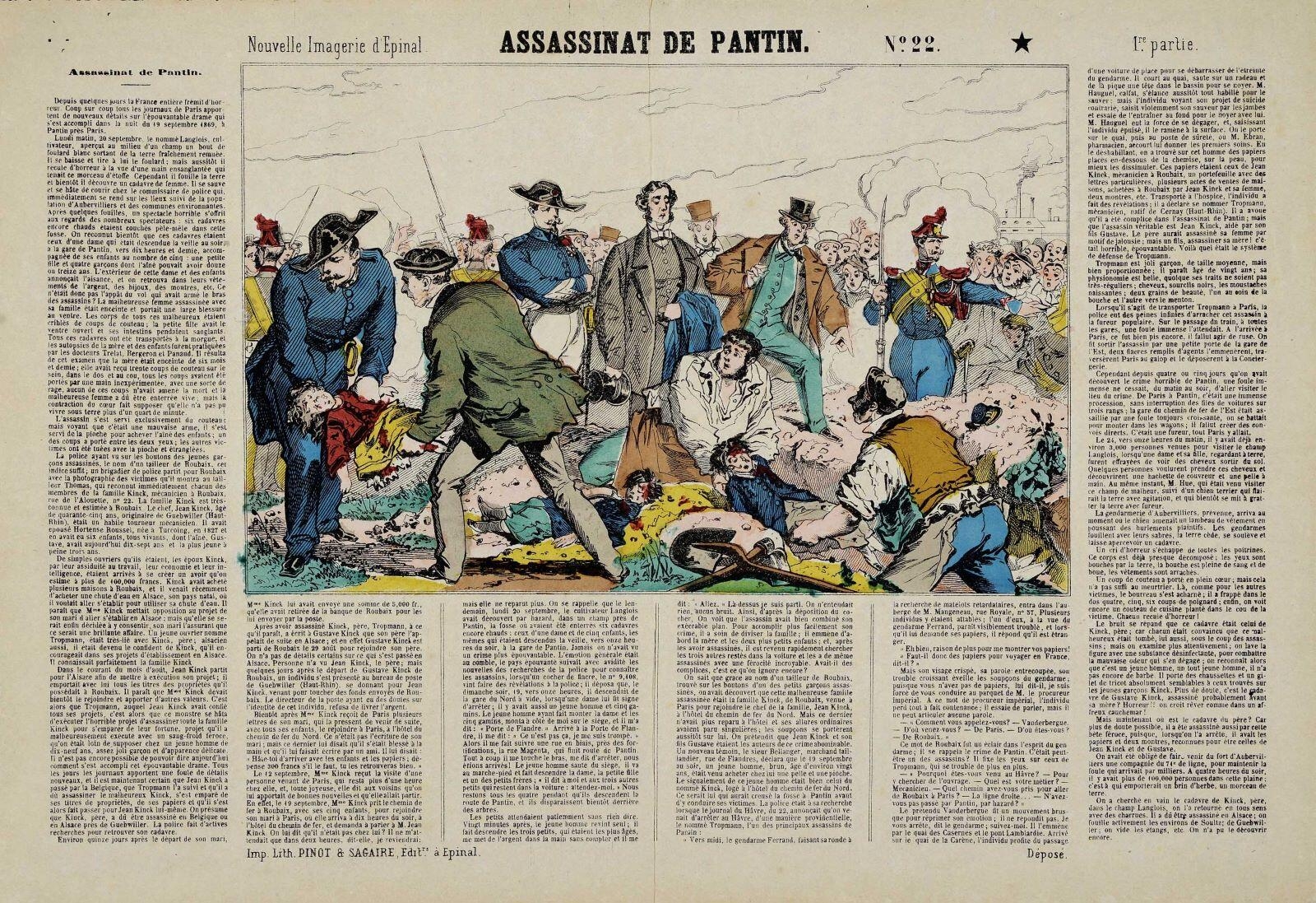 ASSASSINAT DE PANTIN. N°.22. 1re. partie. (titre inscrit)