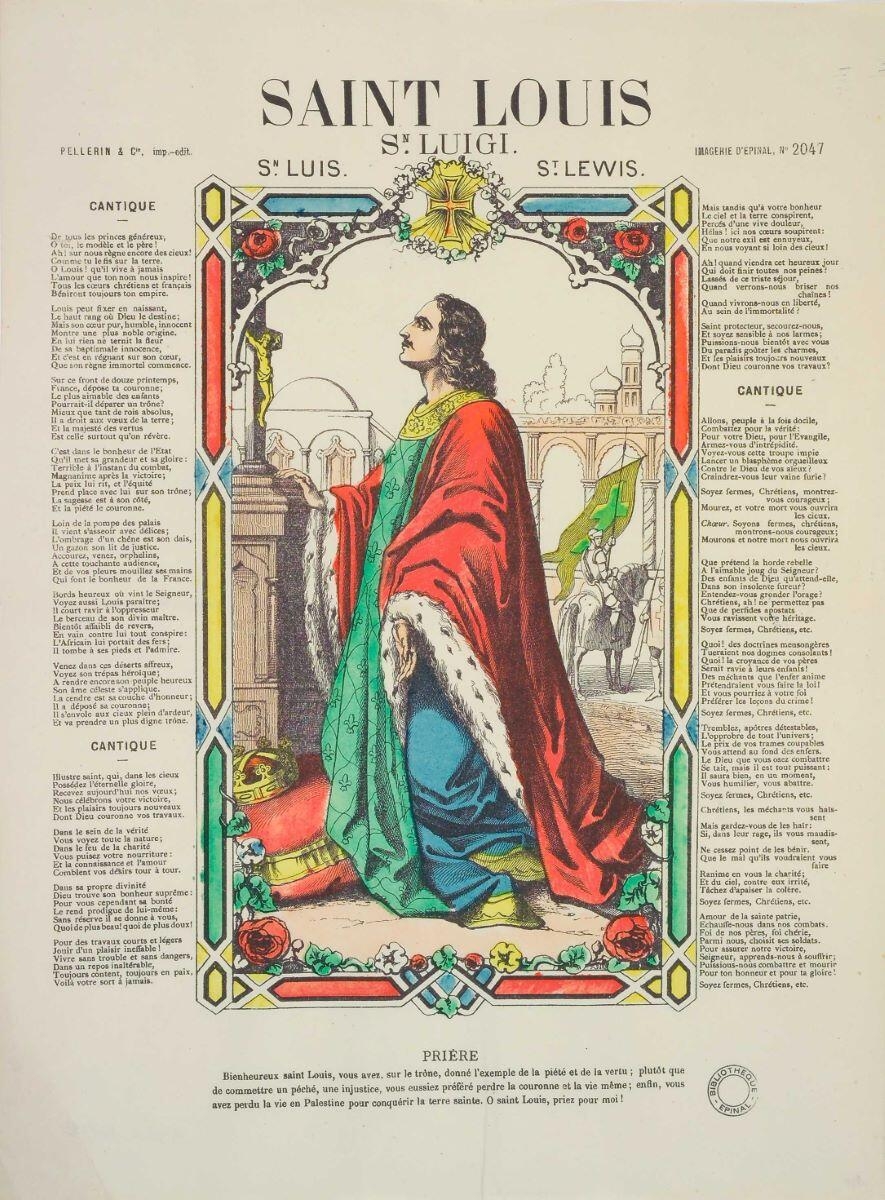 SAINT LOUIS (titre inscrit, fr., it., esp., ang.)
