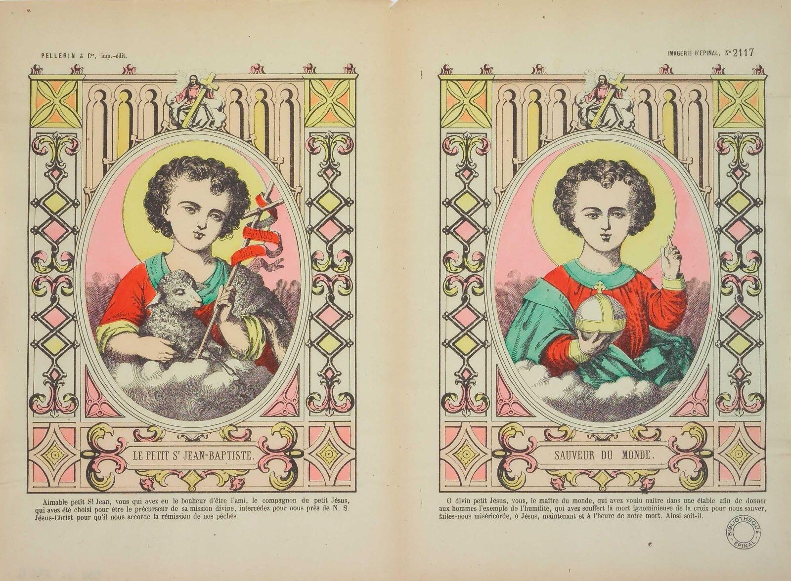 LE PETIT ST JEAN-BAPTISTE. / SAUVEUR DU MONDE. (titre inscrit)