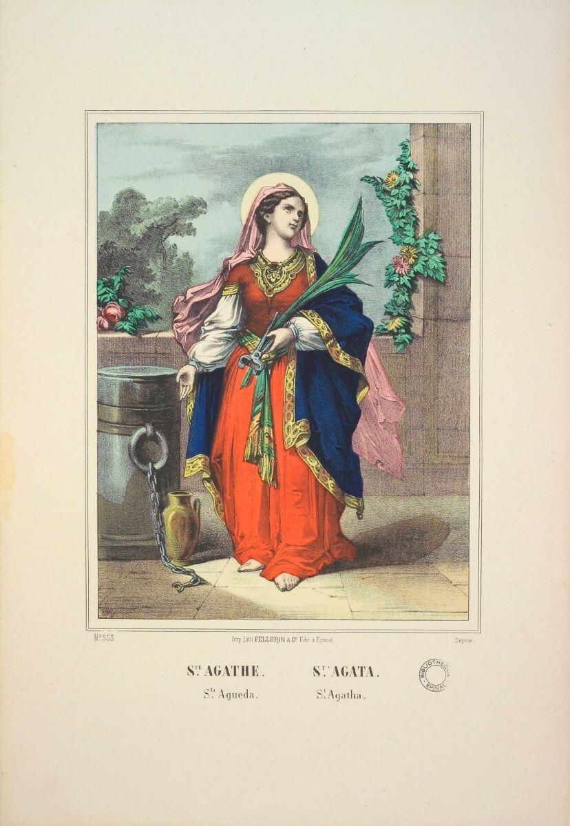 STE. AGATHE. (titre inscrit, fr., it., esp., angl.)