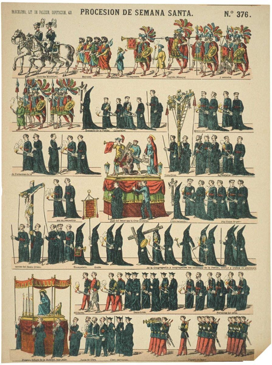 PROCESION DE SEMANA SANTA. N° 376. (titre inscrit, esp.) ; Procession de la semaine sainte (titre factice)