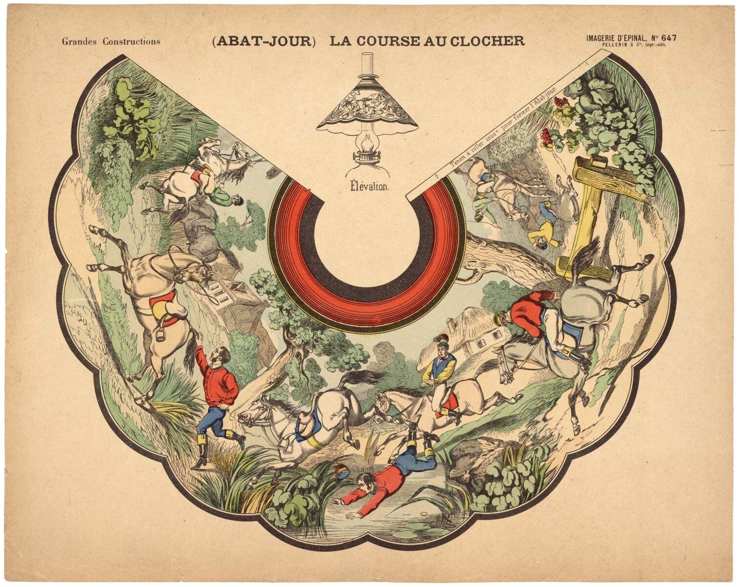 (ABAT-JOUR) LA COURSE AU CLOCHER (titre inscrit)