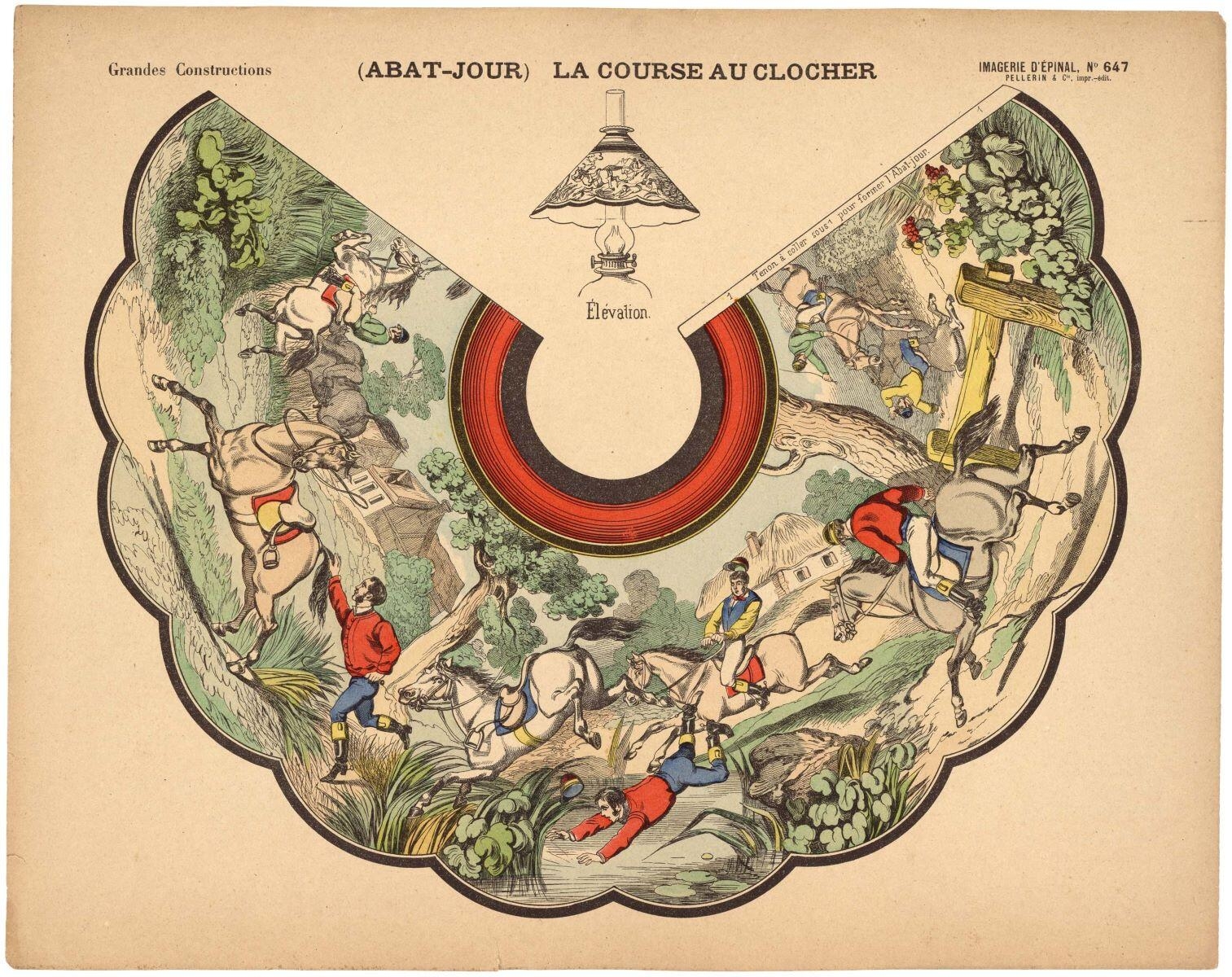 (ABAT-JOUR) LA COURSE AU CLOCHER (titre inscrit)