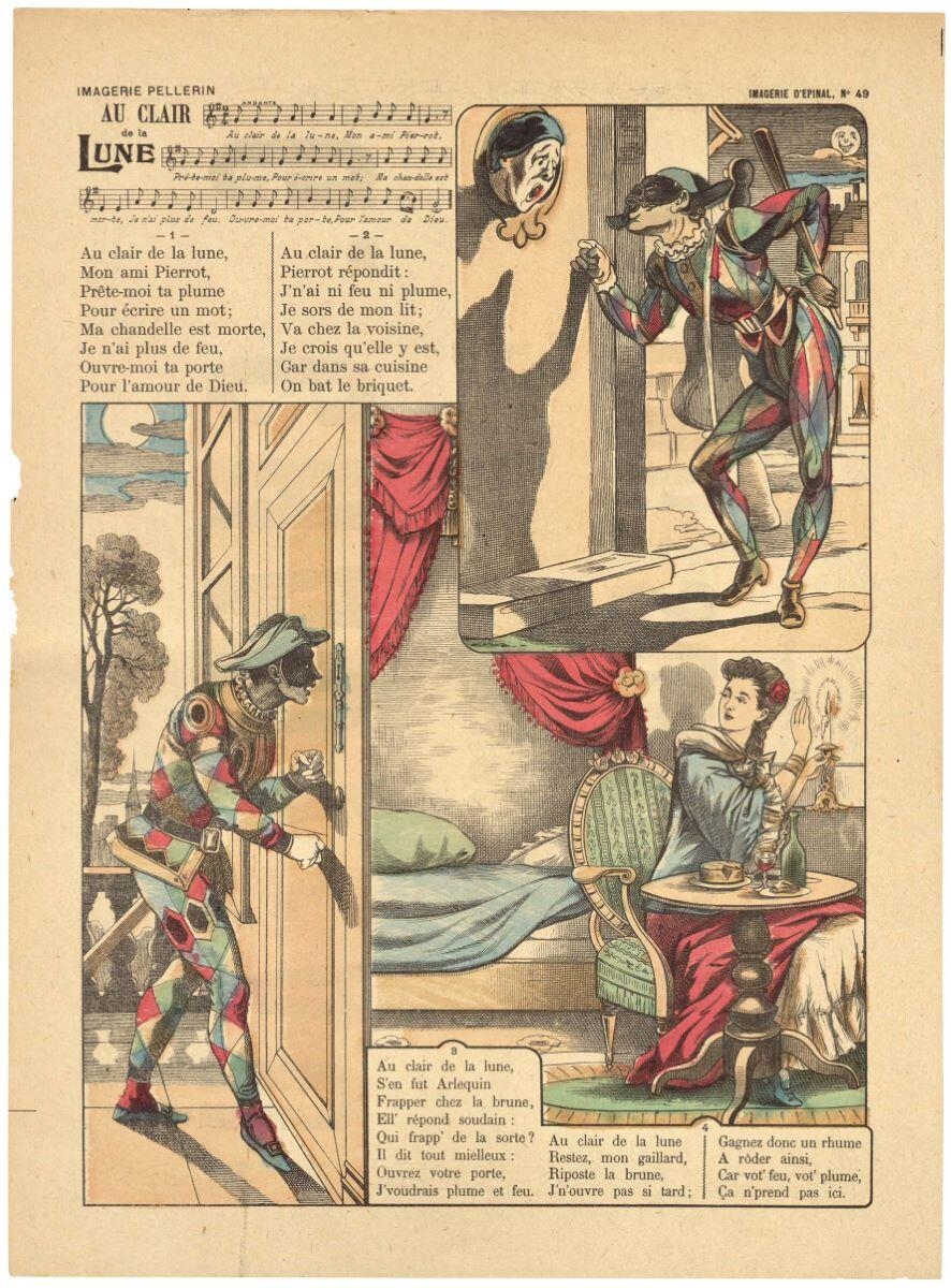 AU CLAIR / de la / LUNE (titre inscrit)