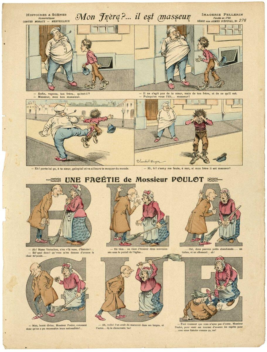 Mon Frère? ... il est masseur / UNE FACÉTIE de Mossieur POULOT (titre inscrit)