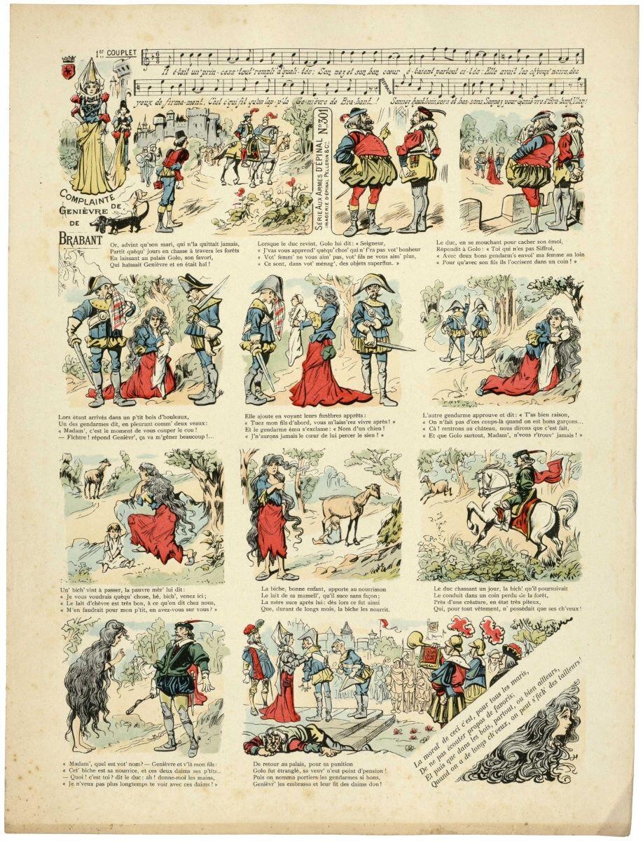 COMPLAINTE / DE / GENIÈVRE / DE / BRABANT (titre inscrit) ; Complainte de Geneviève de Brabant (titre factice)
