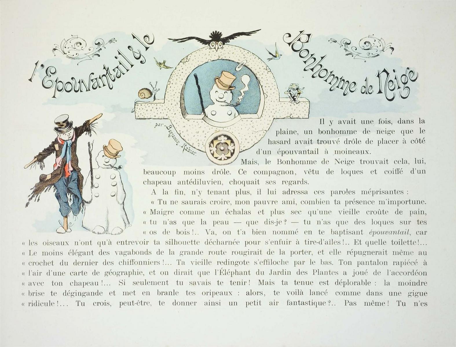 l'Epouvantail & le / Bonhomme de Neige (titre inscrit)