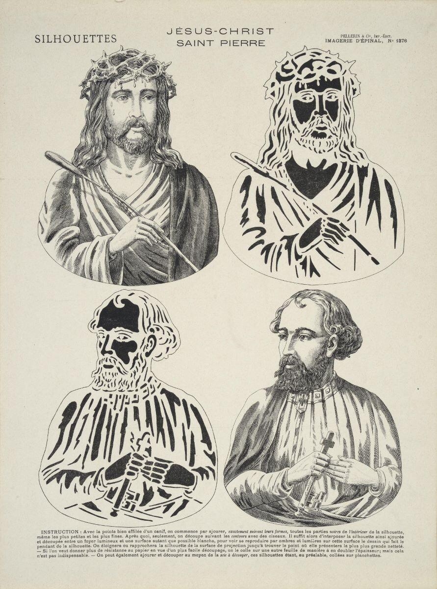 SILHOUETTES / JÉSUS-CHRIST / SAINT PIERRE (titre inscrit)