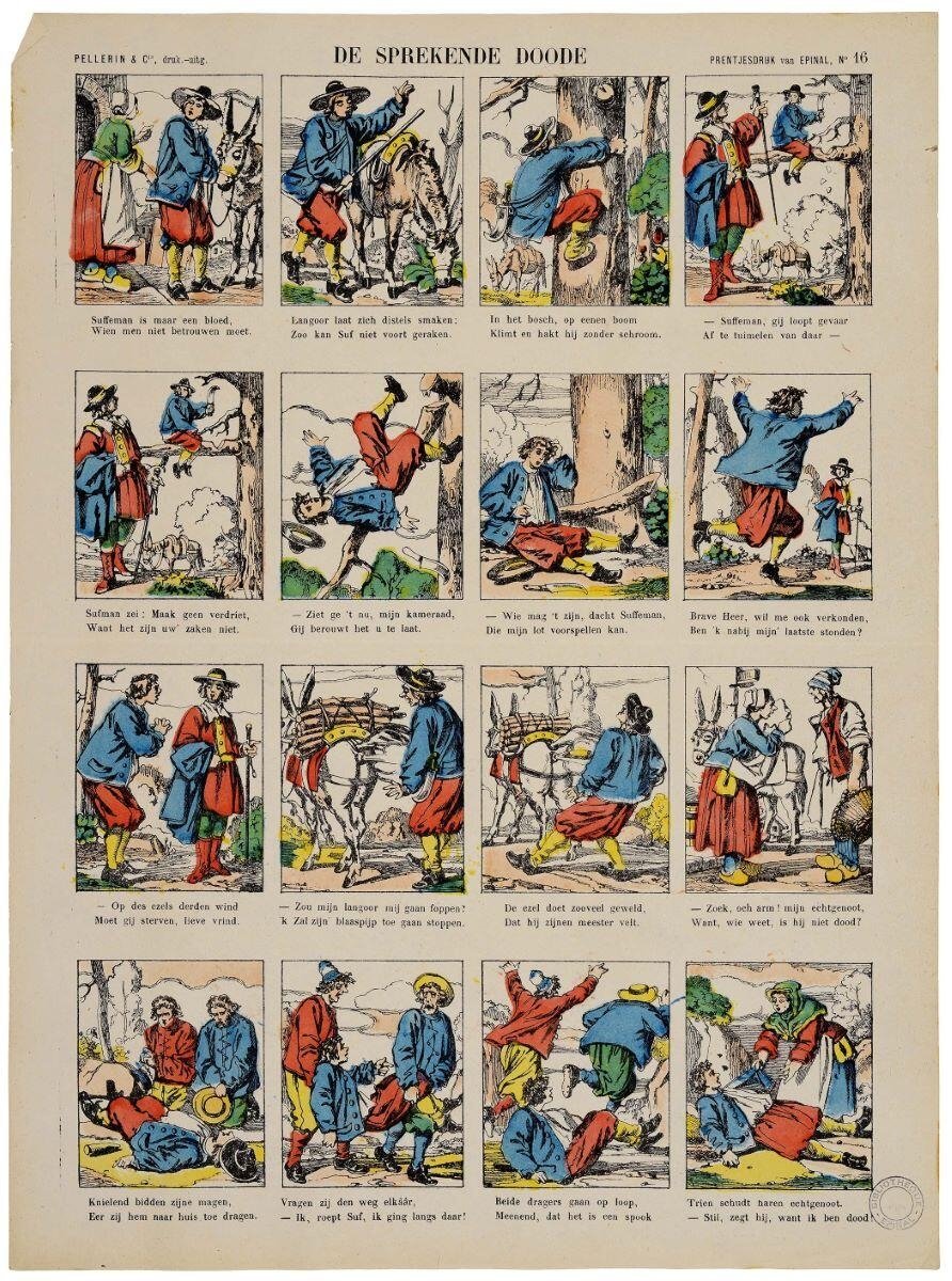 DE SPREKENDE DOODE (titre inscrit, néerl.) ; le mort parlant (titre factice)