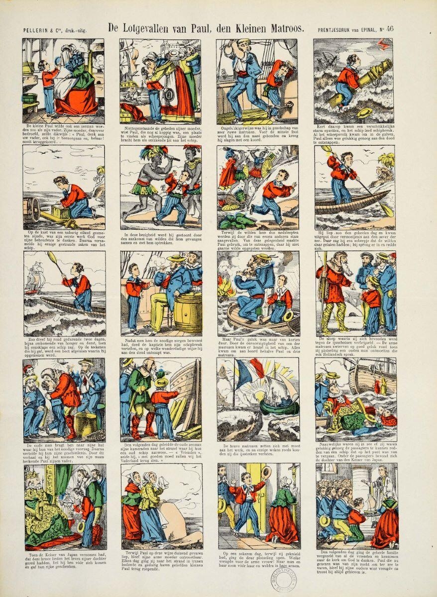 De Lotgevallen van Paul, den Kleinen Matroos. (titre inscrit, néerl.) ; Les aventures de Paul, le petit marin (titre traduit)