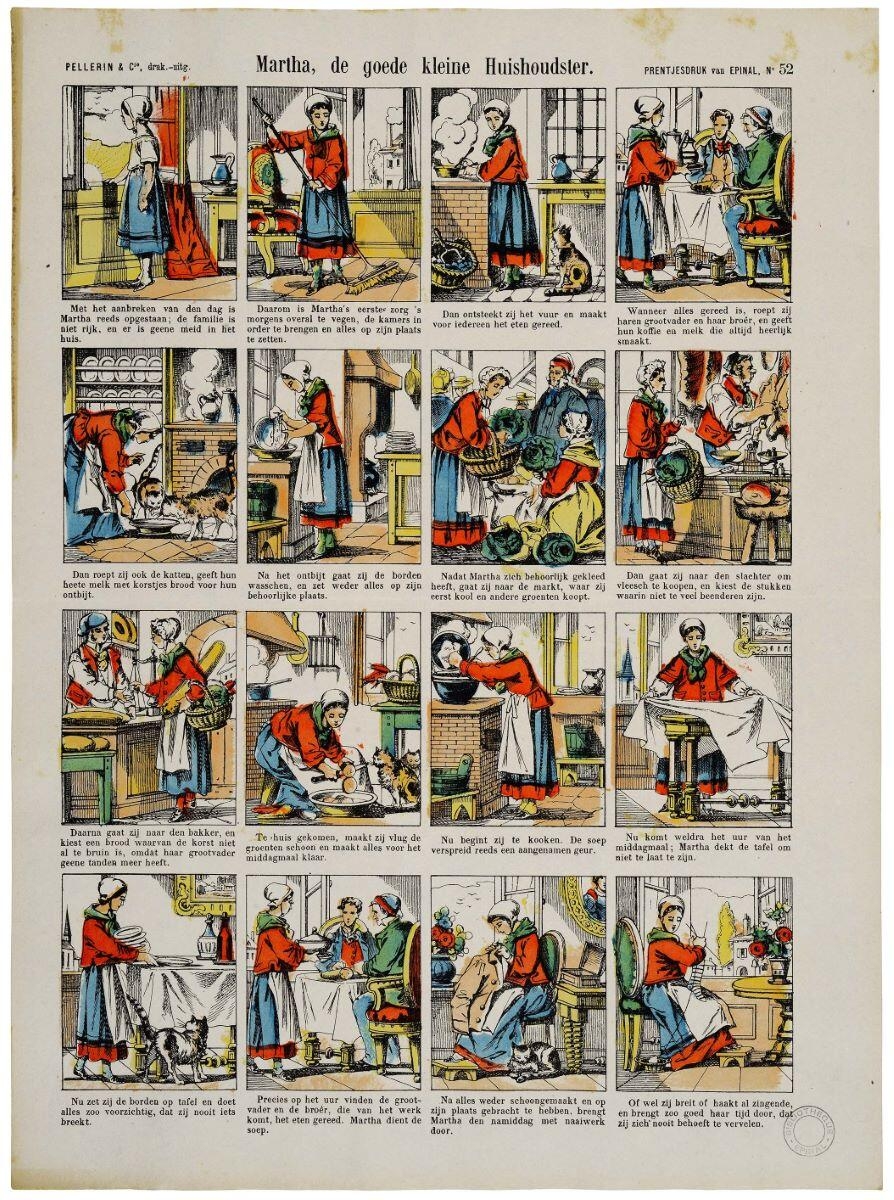 Martha, de goede Kleine Huishoudster (titre inscrit, néerl.) ; Marthe la bonne petite ménagère. (titre factice)