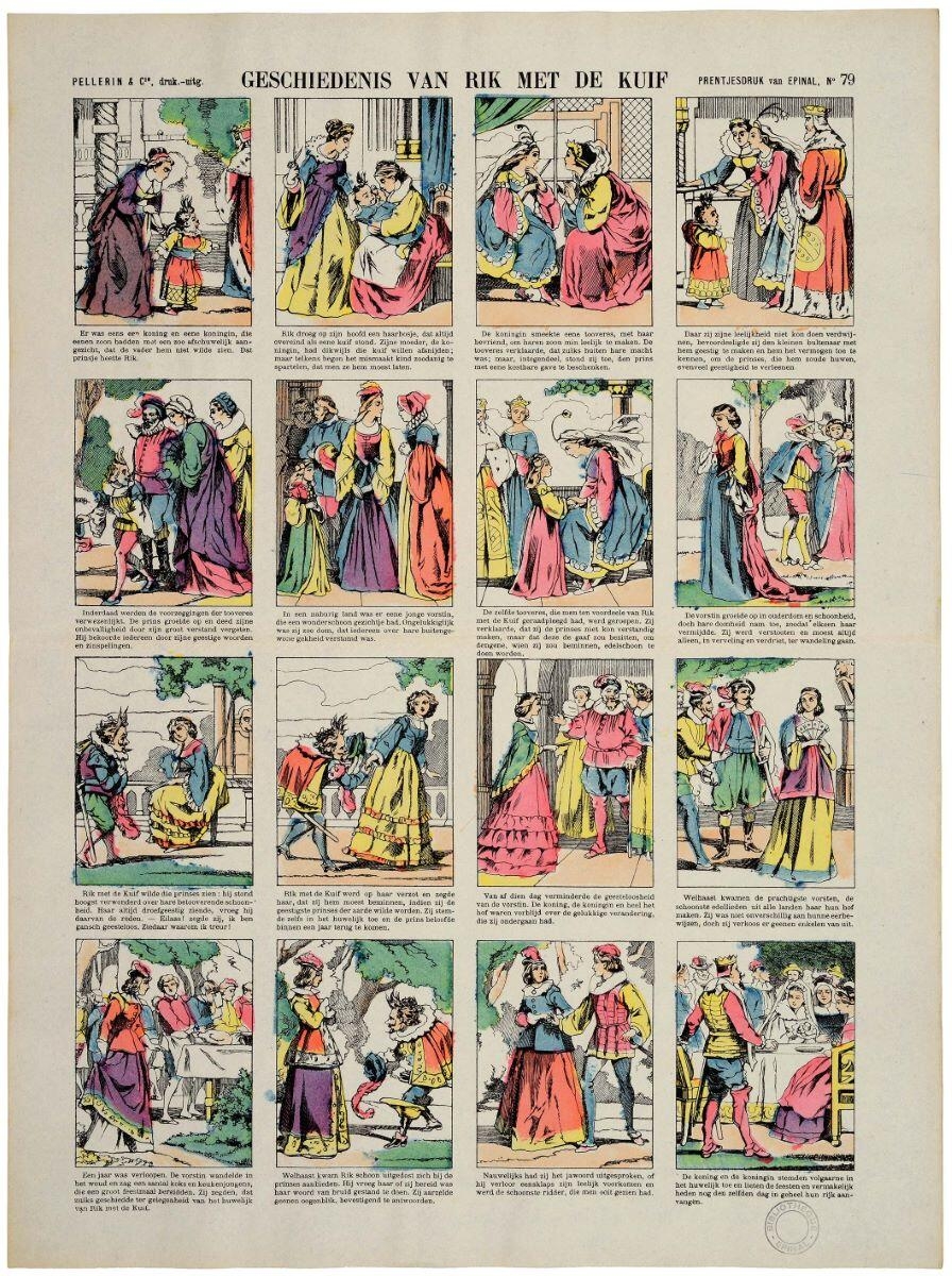 GESCHIEDENIS VAN RIK MET DE KUIF (titre inscrit, néerl.) ; histoire de Riquet à la Houppe (titre factice)