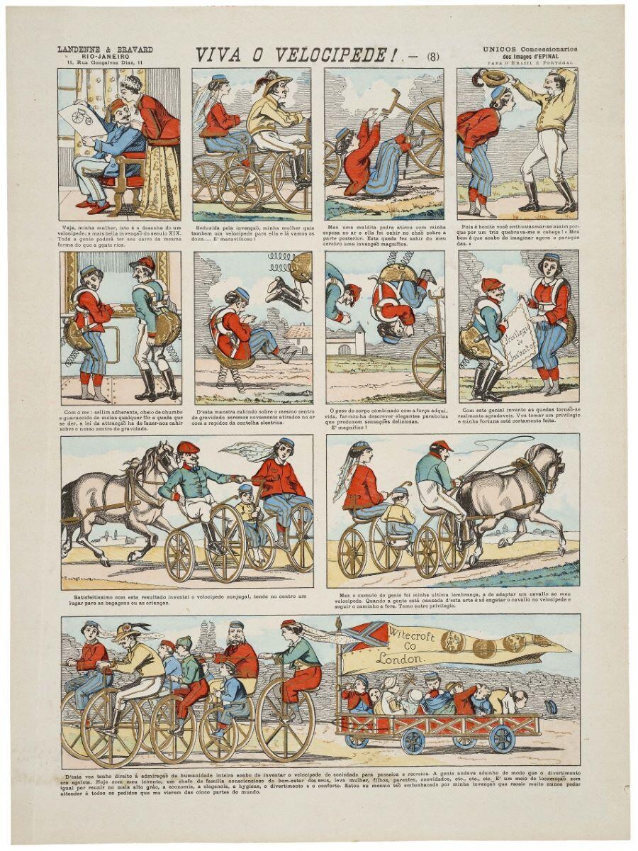 Viva o velocipede ! - (8) (titre inscrit, portugais) ; Vive le vélocipède ! (titre traduit)