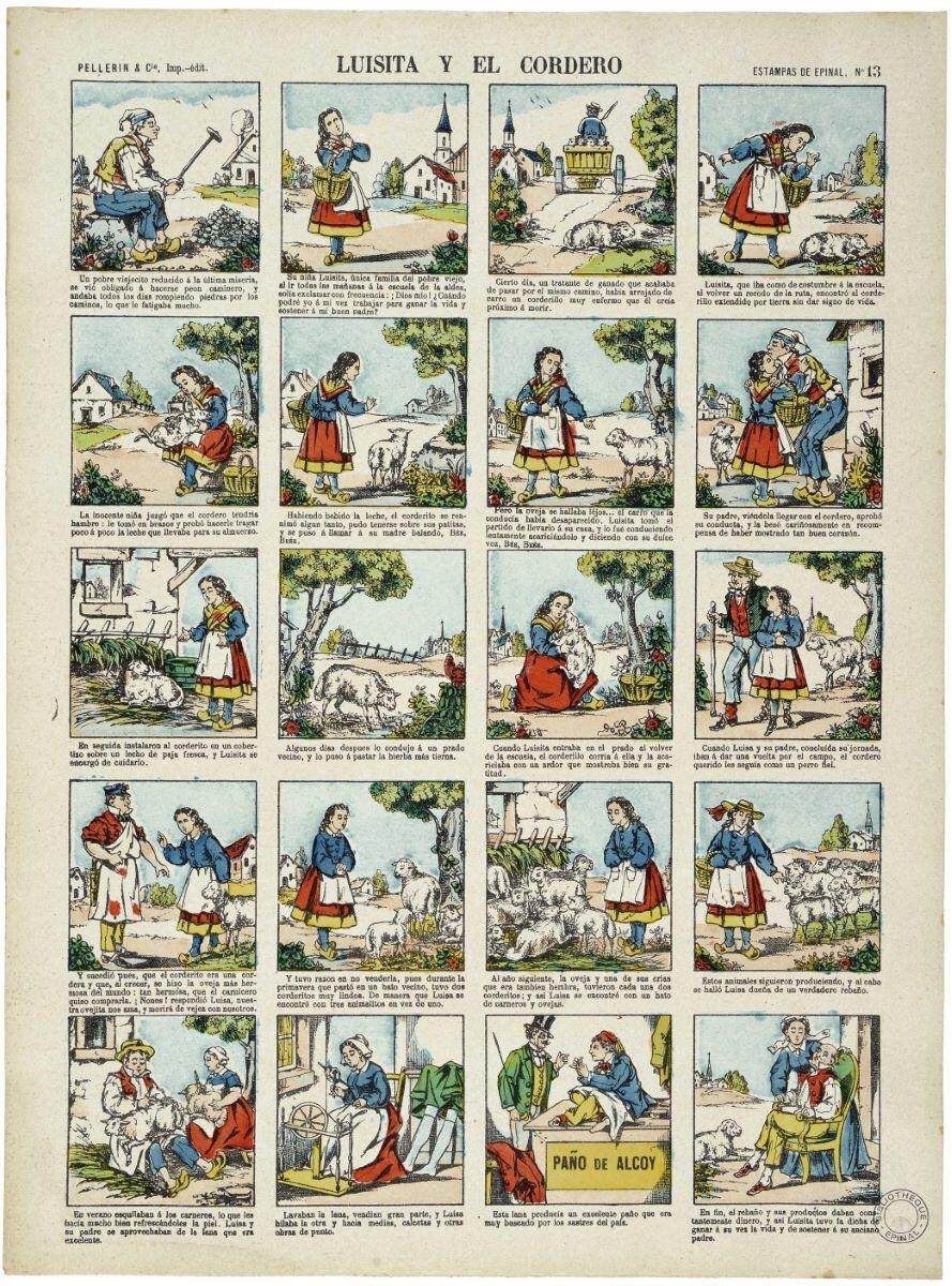 LUISITA Y EL CORDERO (titre inscrit, esp.) ; Louisette et l’agneau. (titre factice)