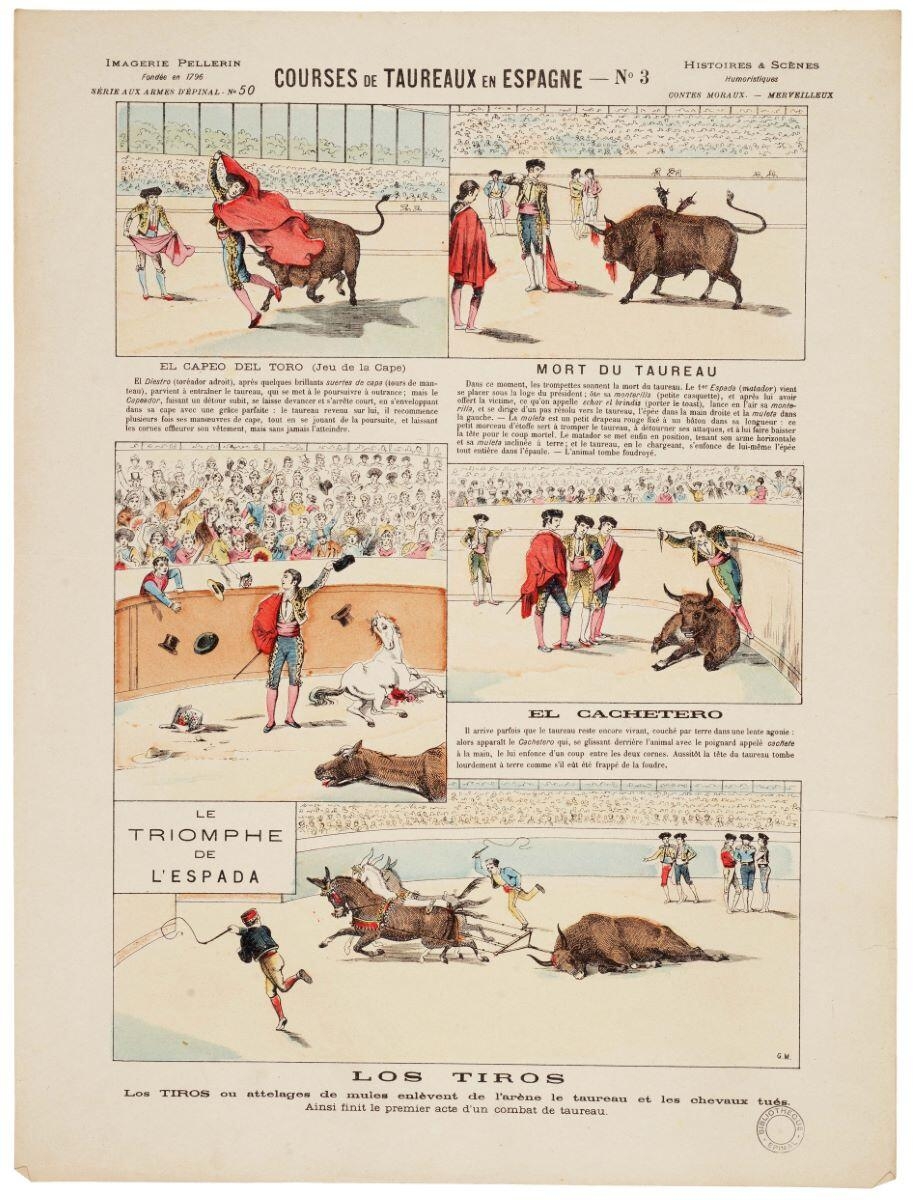 COURSES DE TAUREAUX EN ESPAGNE N° 3 (titre inscrit)
