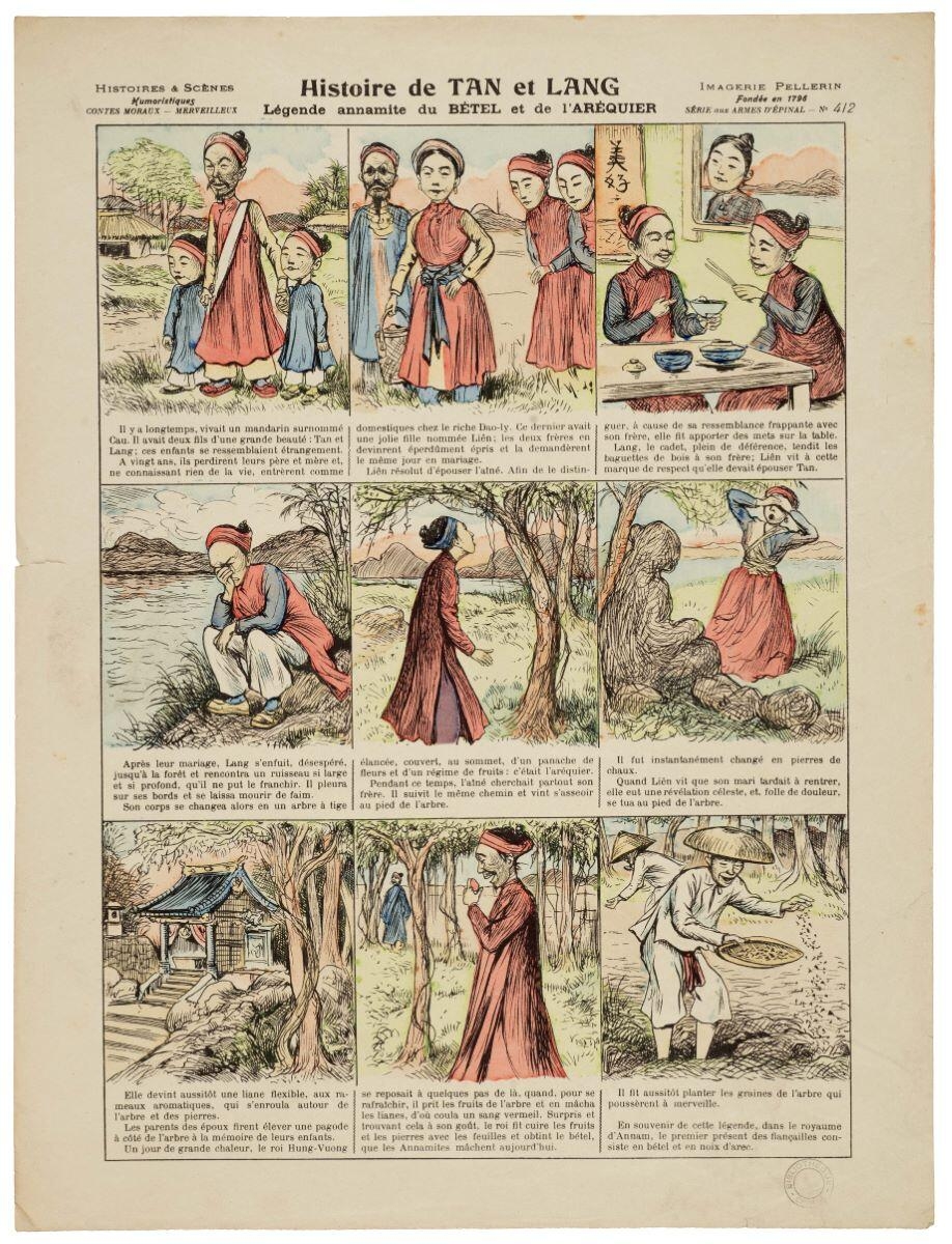 Histoire de TAN et LANG / Légende annamite du BÉTEL et de l’ARÉQUIER (titre inscrit)