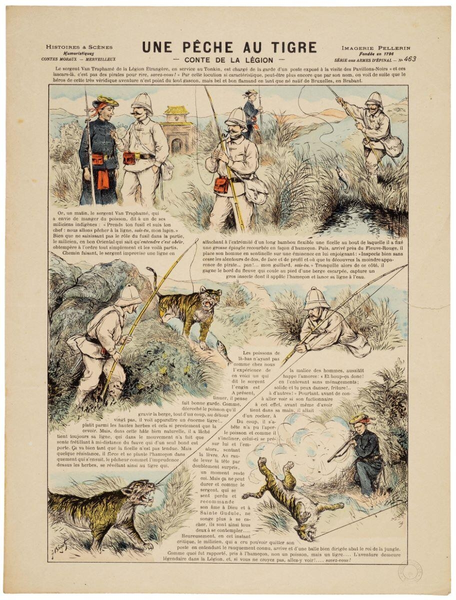 UNE PÊCHE AU TIGRE / -CONTE DE LA LÉGION- (titre inscrit)