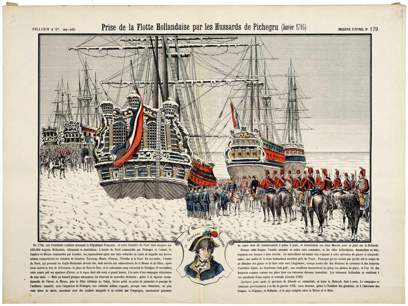 Prise de la Flotte Hollandaise par les Hussards de Pichegru (Janvier 1795) (titre inscrit)