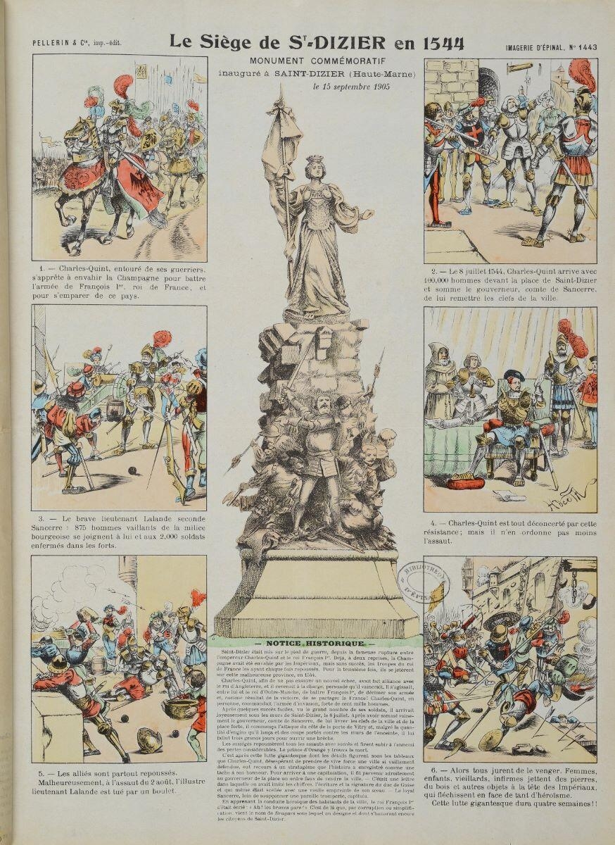 Le Siège de ST-DIZIER en 1544 (titre inscrit)