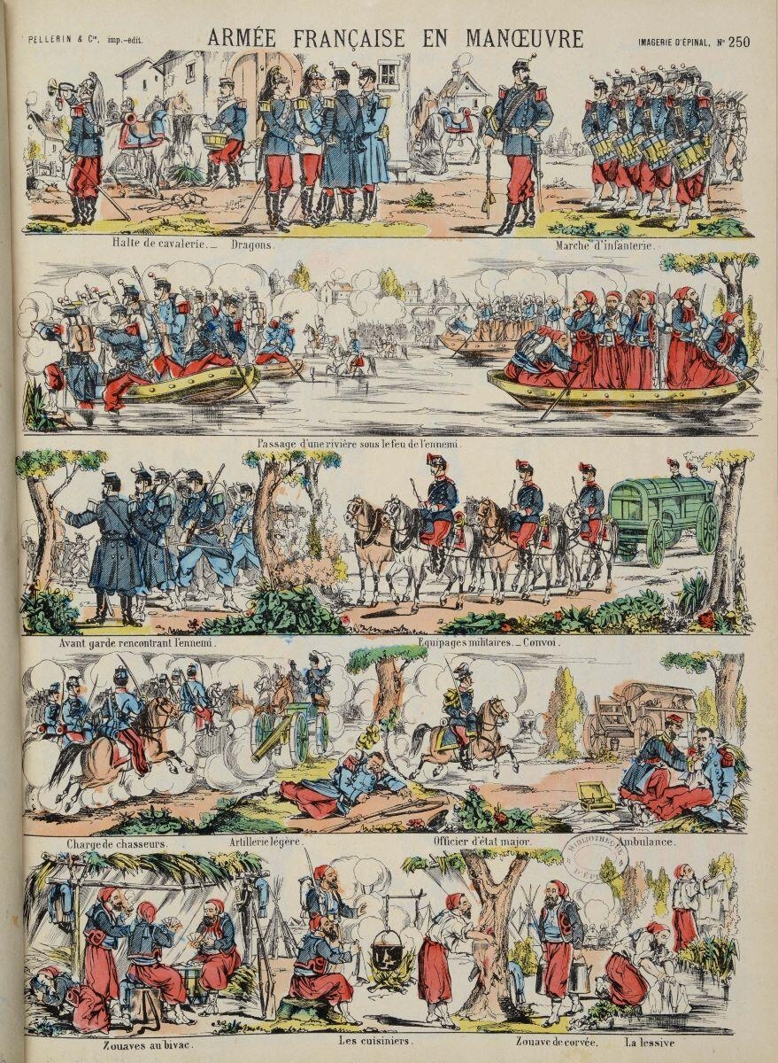 ARMÉE FRANÇAISE EN MANOEUVRE (titre inscrit)