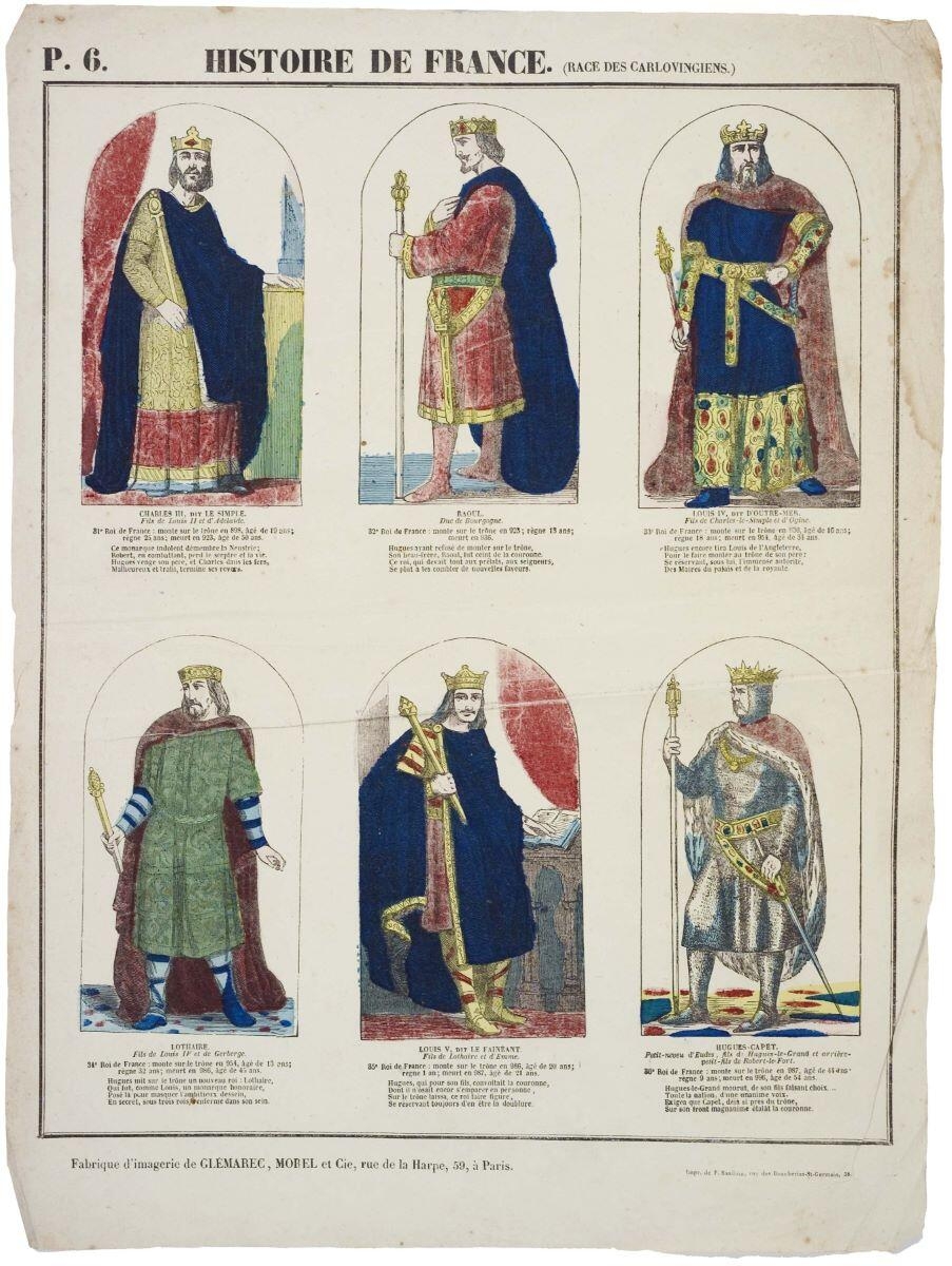HISTOIRE DE FRANCE. (RACE DES CARLOVINGIENS.) (titre inscrit)