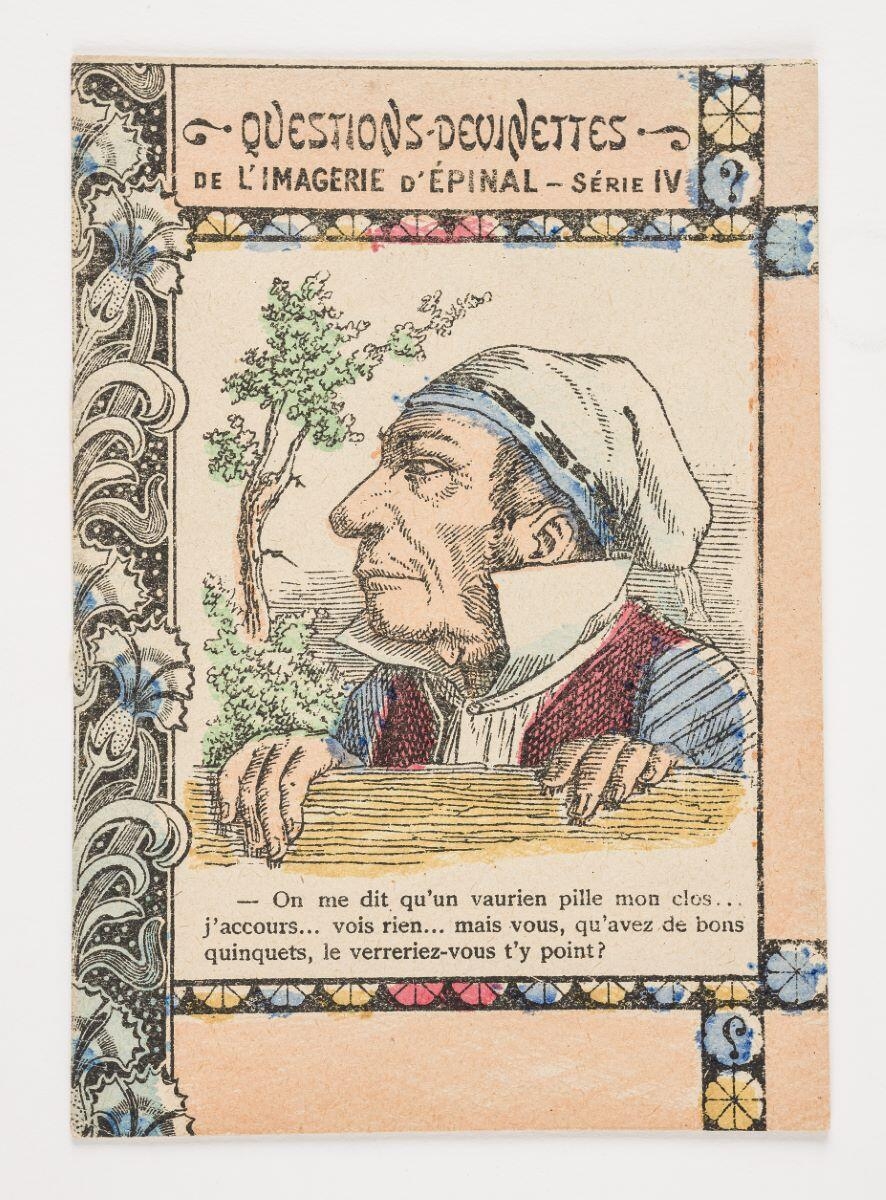 QUESTIONS-DEVINETTES. / DE L’IMAGERIE D’EPINAL - SERIE IV (titre inscrit)