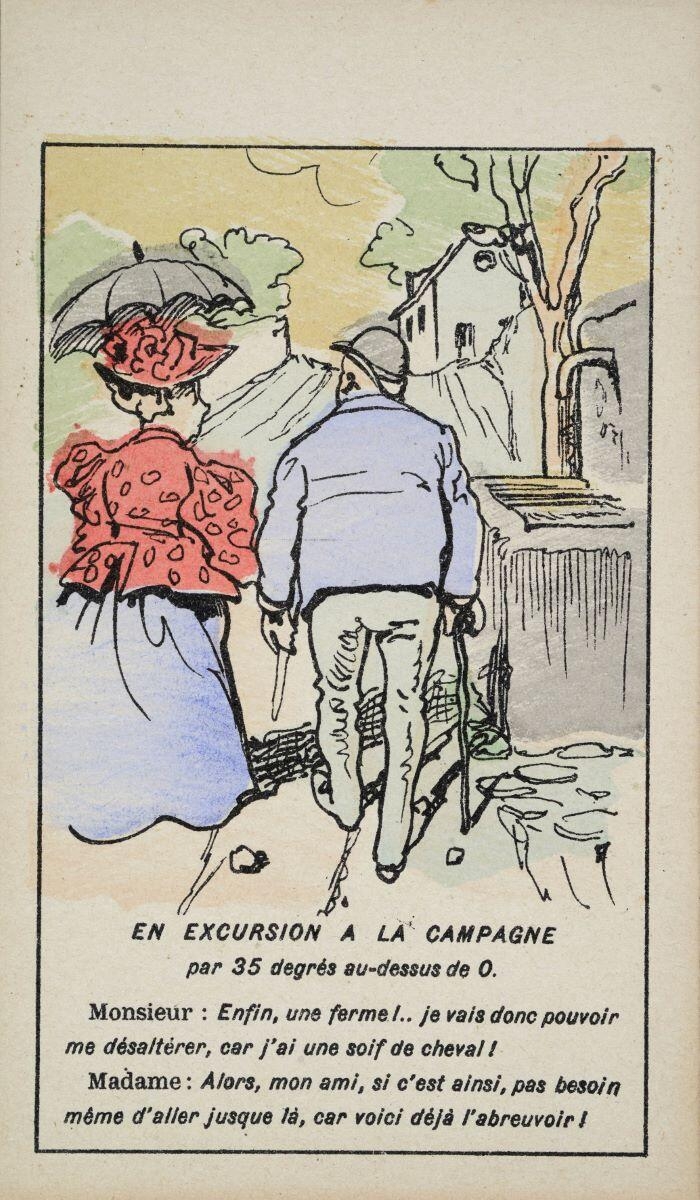 EN EXCURSION A LA CAMPAGNE (titre inscrit)