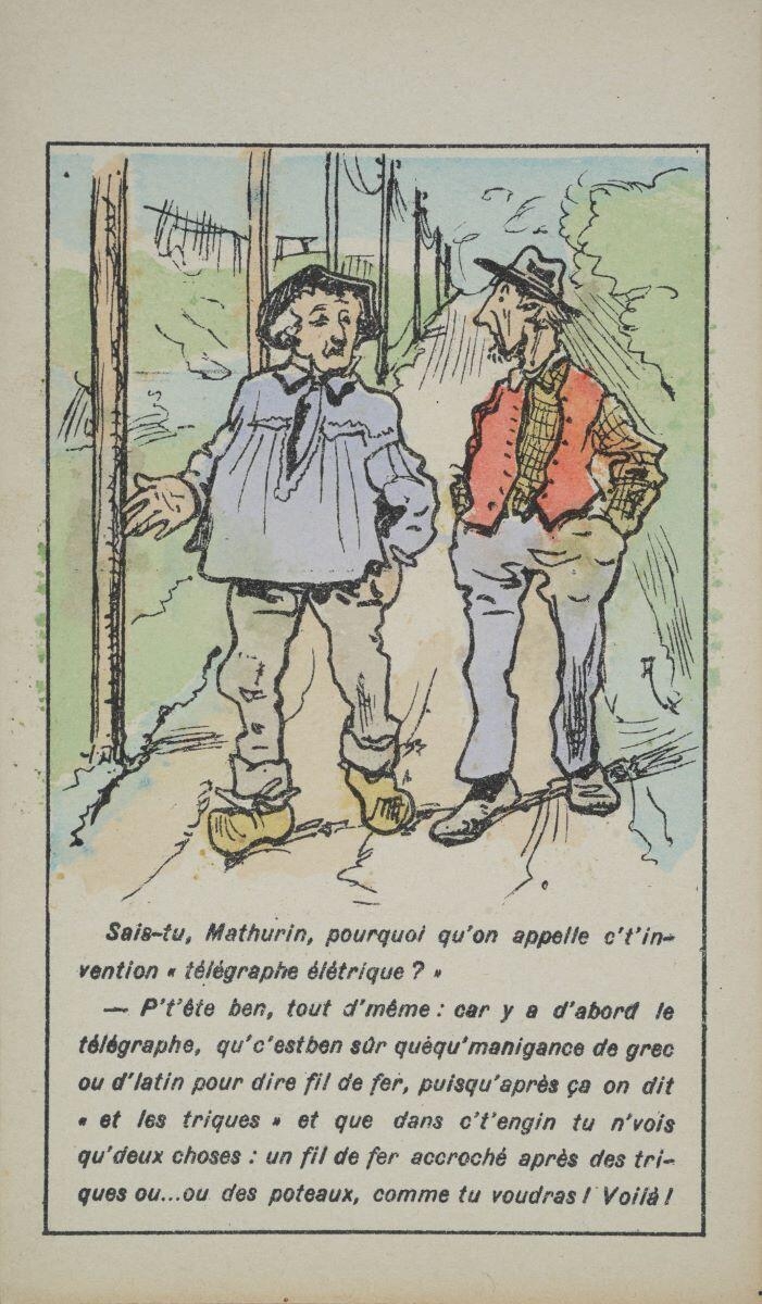 Le télégraphe électrique (titre factice)