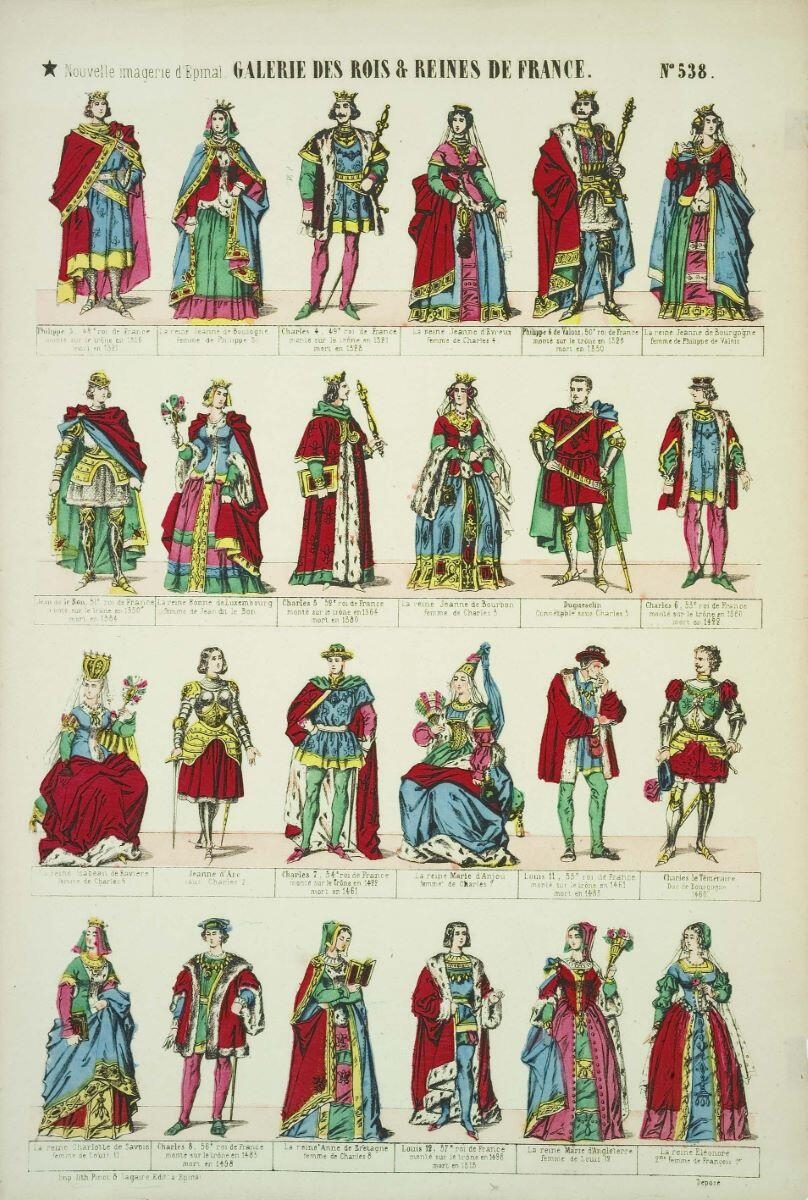 GALERIE DES ROIS & REINES DE FRANCE. N° 538. (titre inscrit)