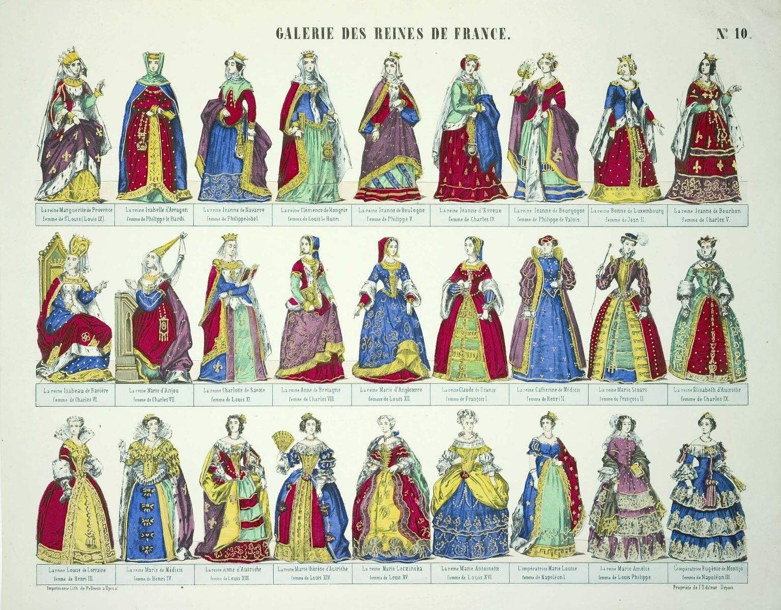 GALERIE DES REINES DE FRANCE. N°. 10. (titre inscrit)