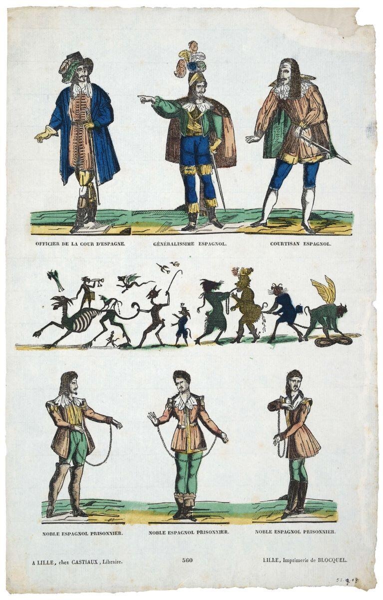OFFICIER DE LA COUR ESPAGNOLE ... NOBLE ESPAGNOL PRISONNIER. 560 (titre inscrit)