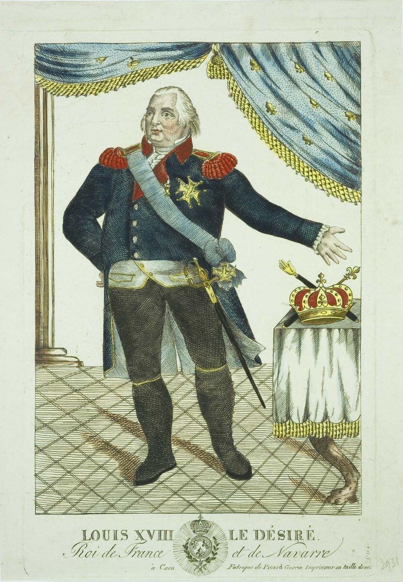 LOUIS XVIII LE DÉSIRÉ. / Roi de France et de Navarre (titre inscrit)