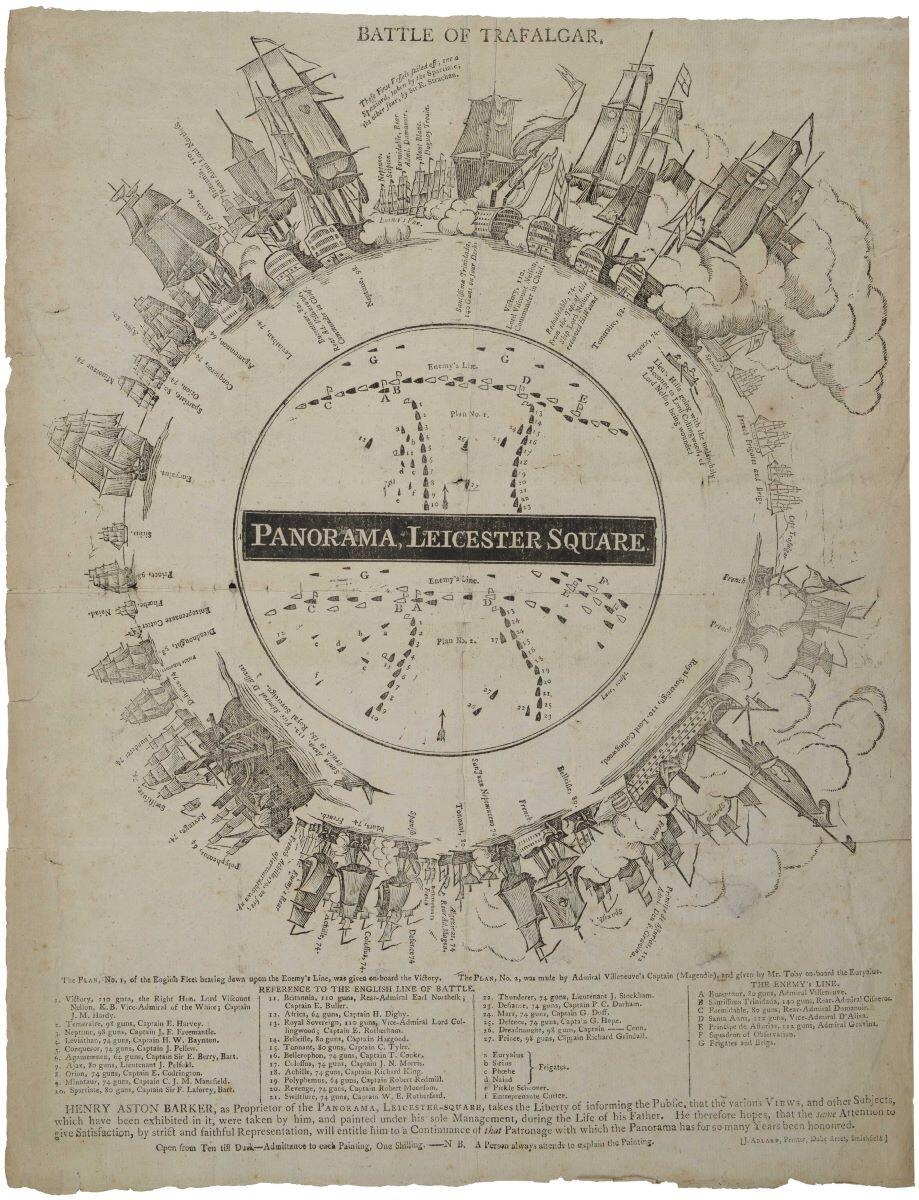 BATTLE OF TRAFALGAR. (titre inscrit, angl.) ; bataille de Trafalgar (titre traduit)